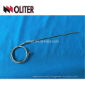 OEM flexible cable silvery shielded three wire probe sensor rtd pt100 temperature sensor